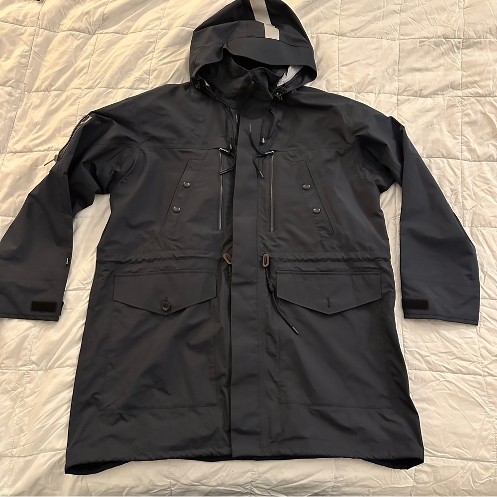 RLX Ralph Lauren Water Repellant Hooded Marsh Coat | Navy Blue | Men’s 2XL $798